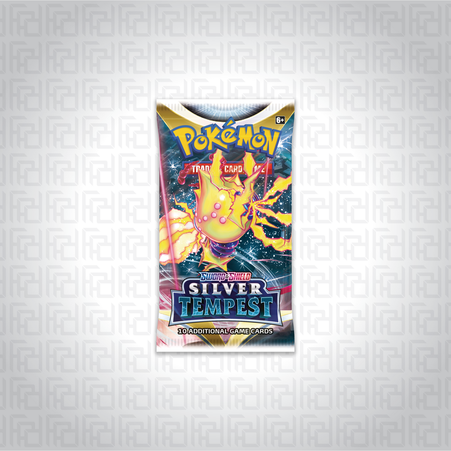 Pokemon Trading Card Game booster pack of Sword & Shield—Silver Tempest expansion.
